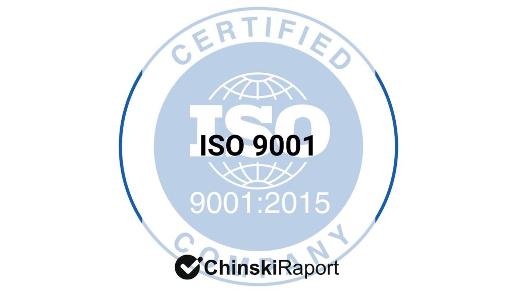 Certyfikat ISO 9001