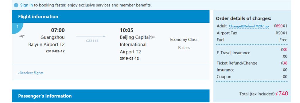 Jak zarezerwować loty w Chinach China Southern