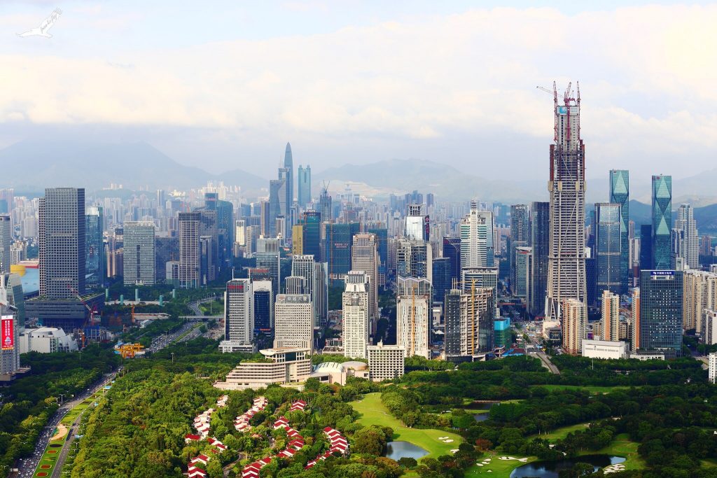 Shenzhen region produkcji elektroniki w Chinach miasto