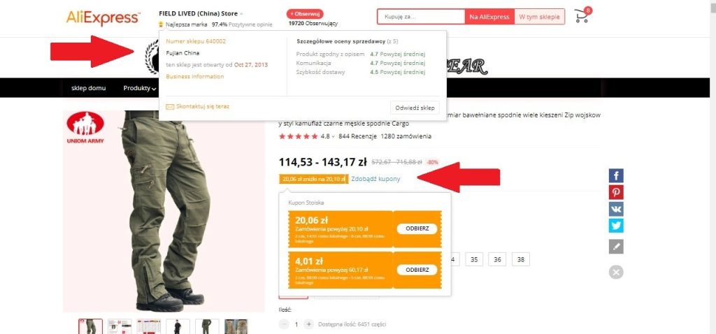 Kupony na Aliexpress