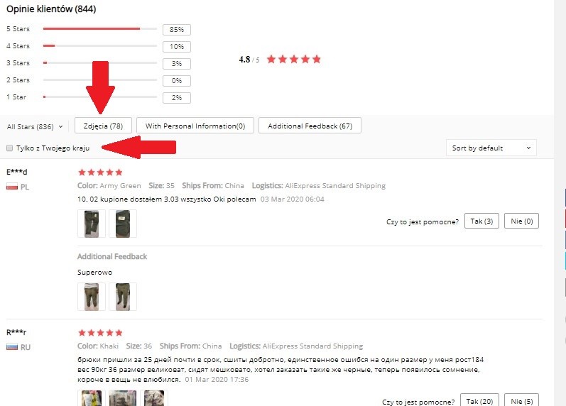 Recenzje Aliexpress