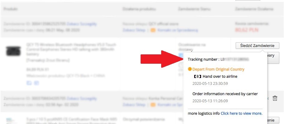 Jak śledzić zamówienie na Aliexpress