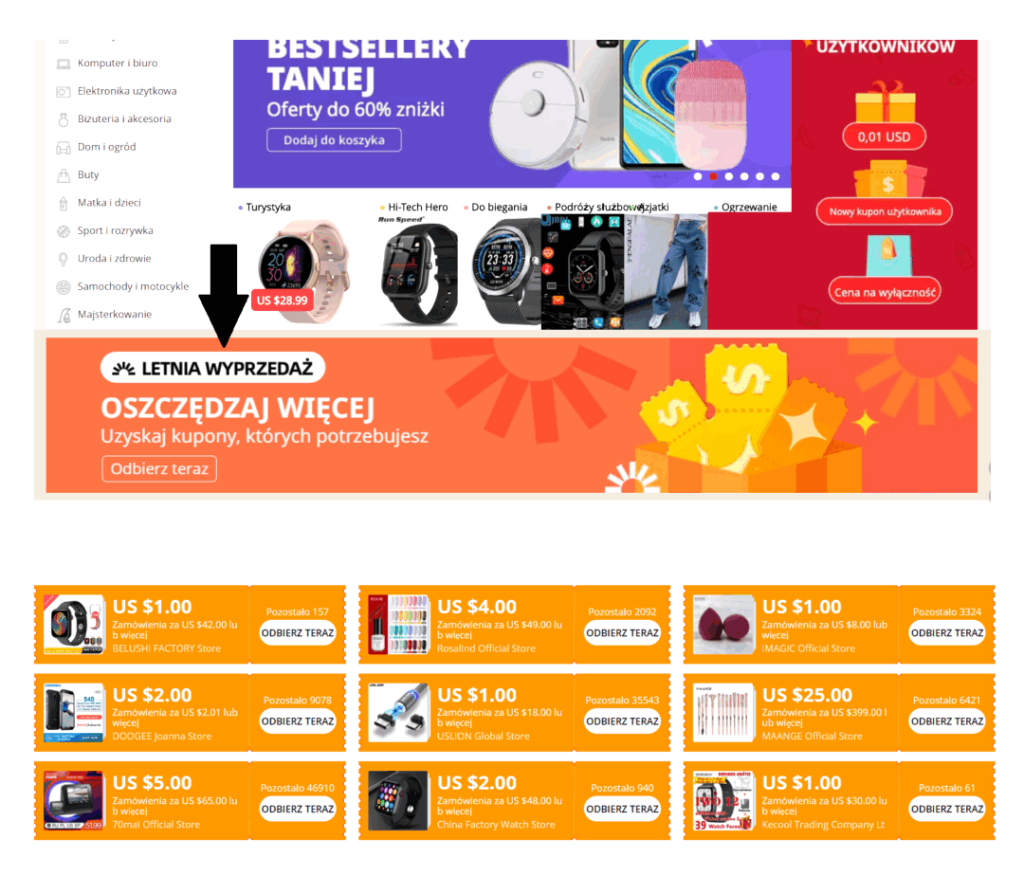 Promocje na Alixpress