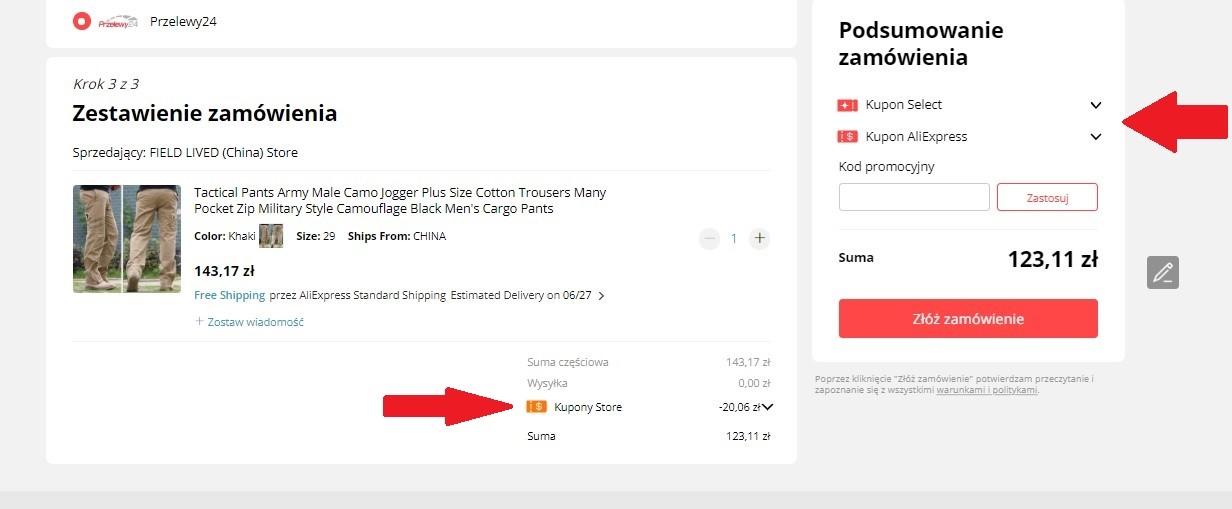 Jak złożyć zamówienie na Aliexpress