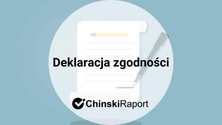 Deklaracja zgodności - wzór