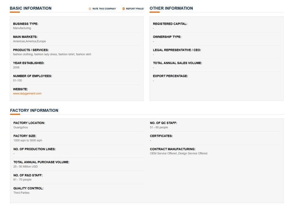 Profil sprzedawcy TradeKey