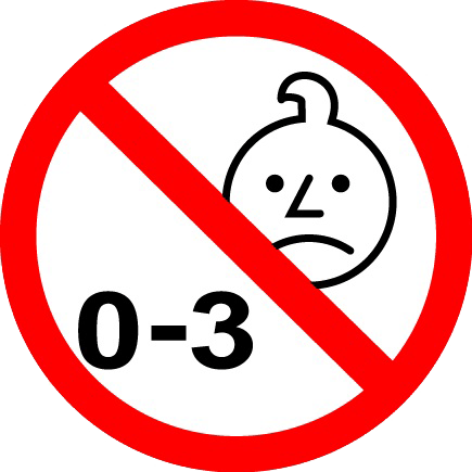 Znak poniżej 3 lat