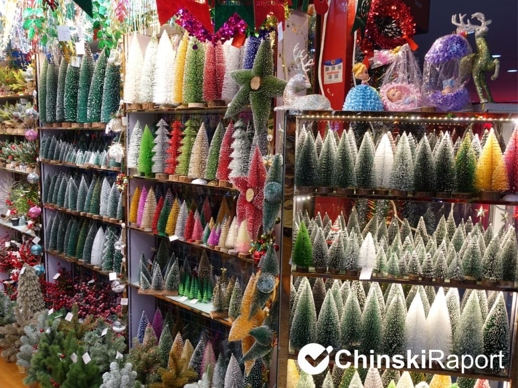 Import ozdób świątecznych z Chin