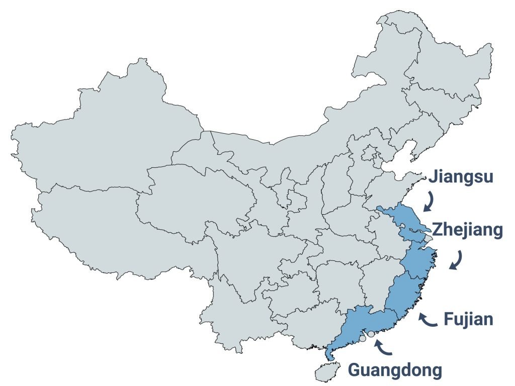 Import akcesoriów modowych z Chin - mapa producentów