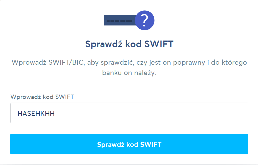 Jak sprawdzić kod SWIFT