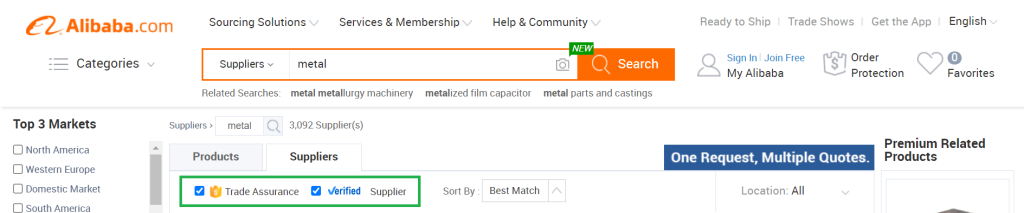 Sprzedawcy na Alibaba