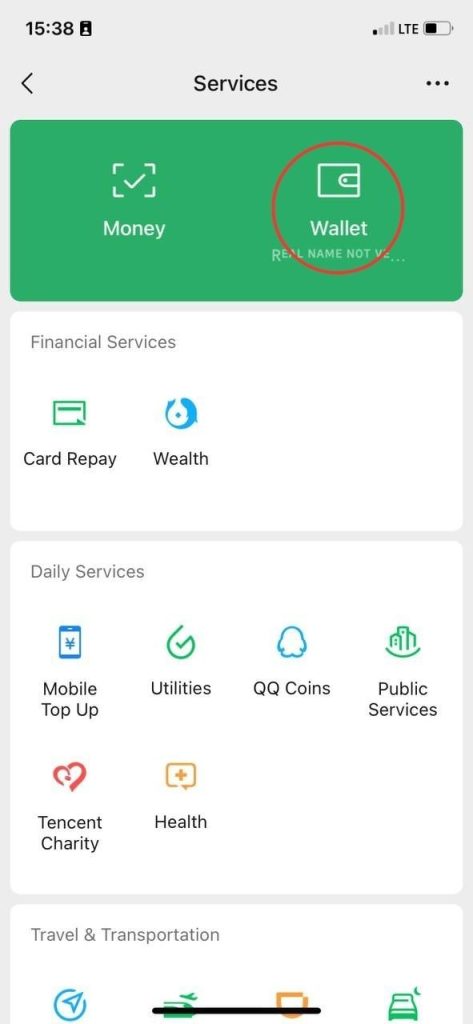Dodaj kartę w WeChat 8