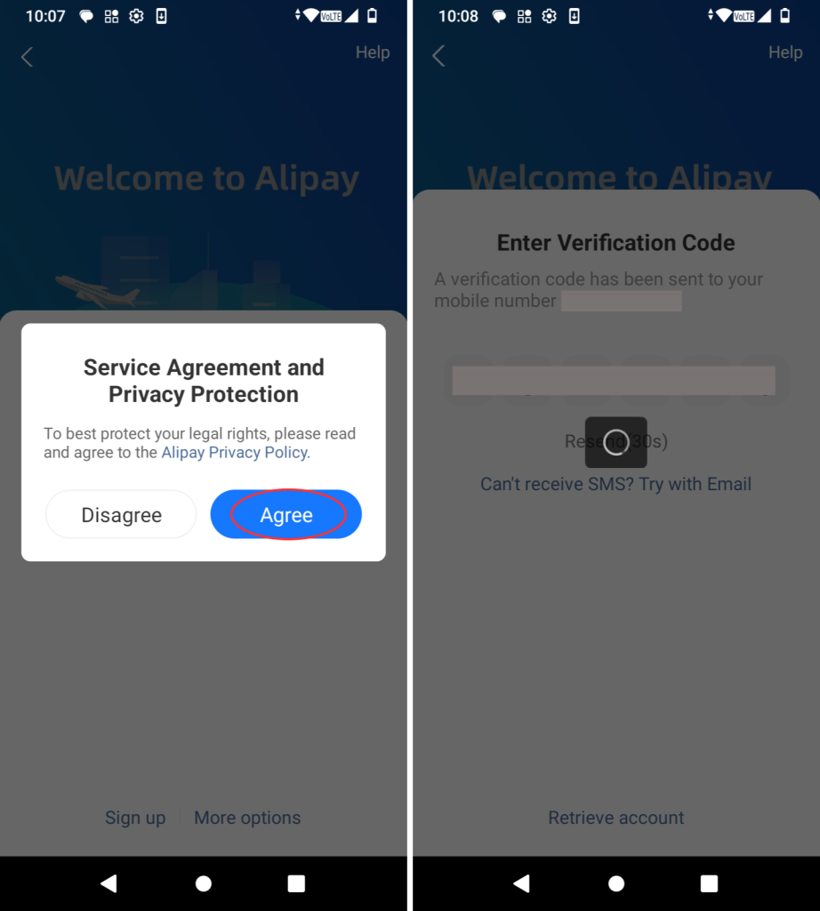 Jak dodać kartę płatniczą do Alipay 2