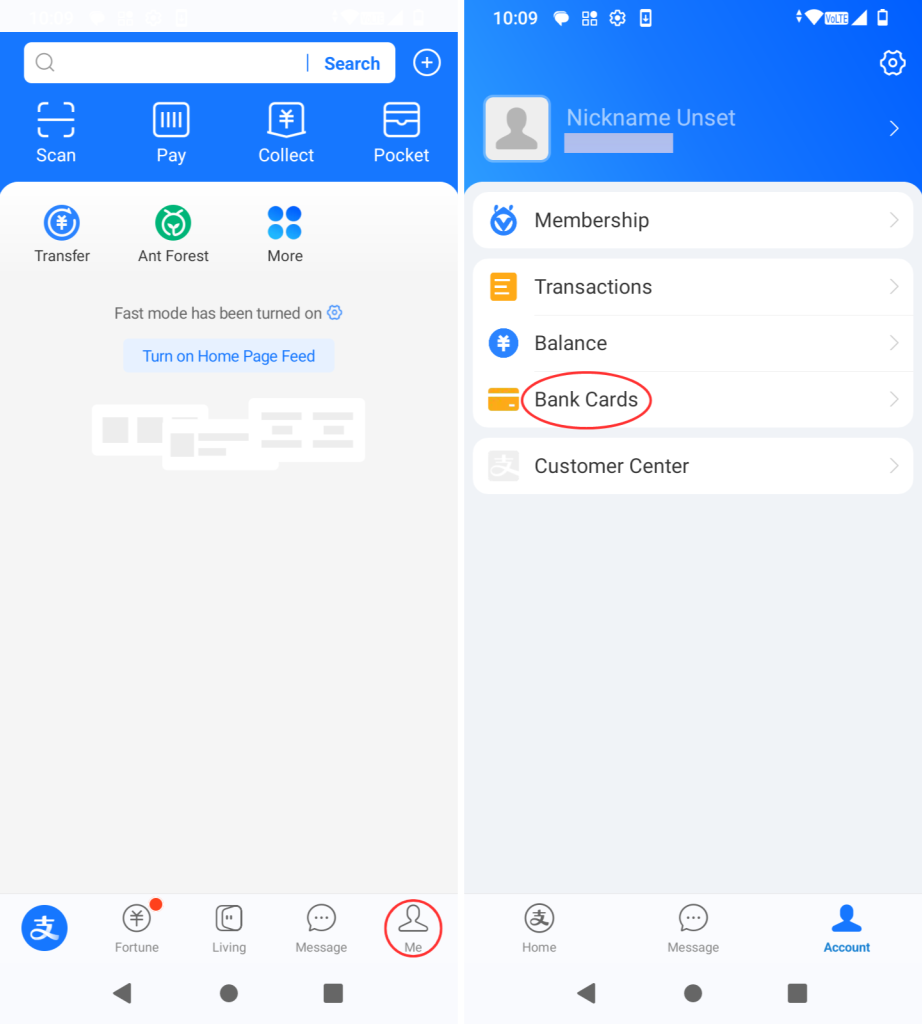 Jak dodać kartę płatniczą do Alipay 4