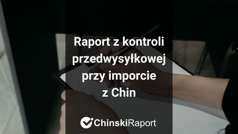 Raport z kontroli przedwysyłkowej